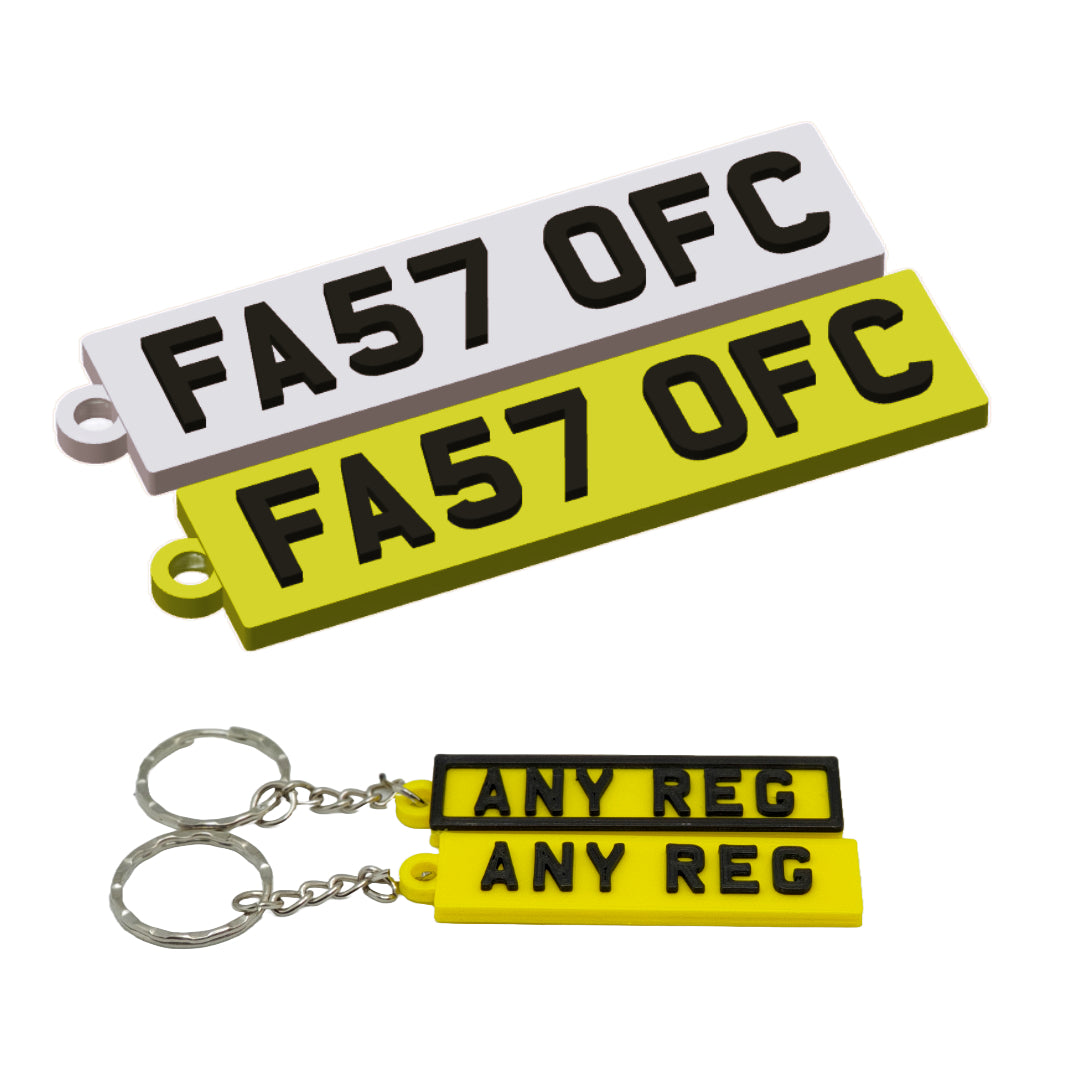 Custom UK Reg Plate, Custom Car Keychain, New Driver Gift for Him, Garage Fleet ID Tag, Petrolhead Stocking Stuffer (Copy)