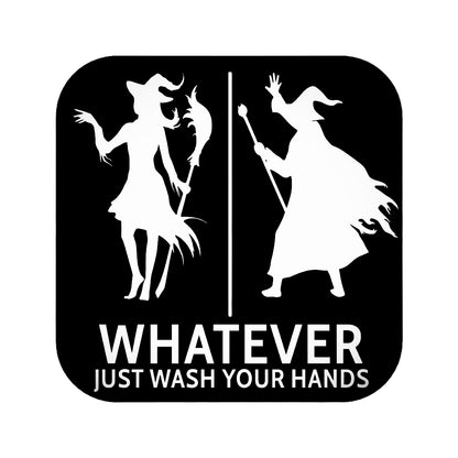 Funny Witch And Wizard Restroom Door Sign, Bathroom Decor for Nautical, Witch, Wizard, Wall Decor