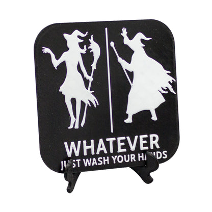 Funny Witch And Wizard Restroom Door Sign, Bathroom Decor for Nautical, Witch, Wizard, Wall Decor