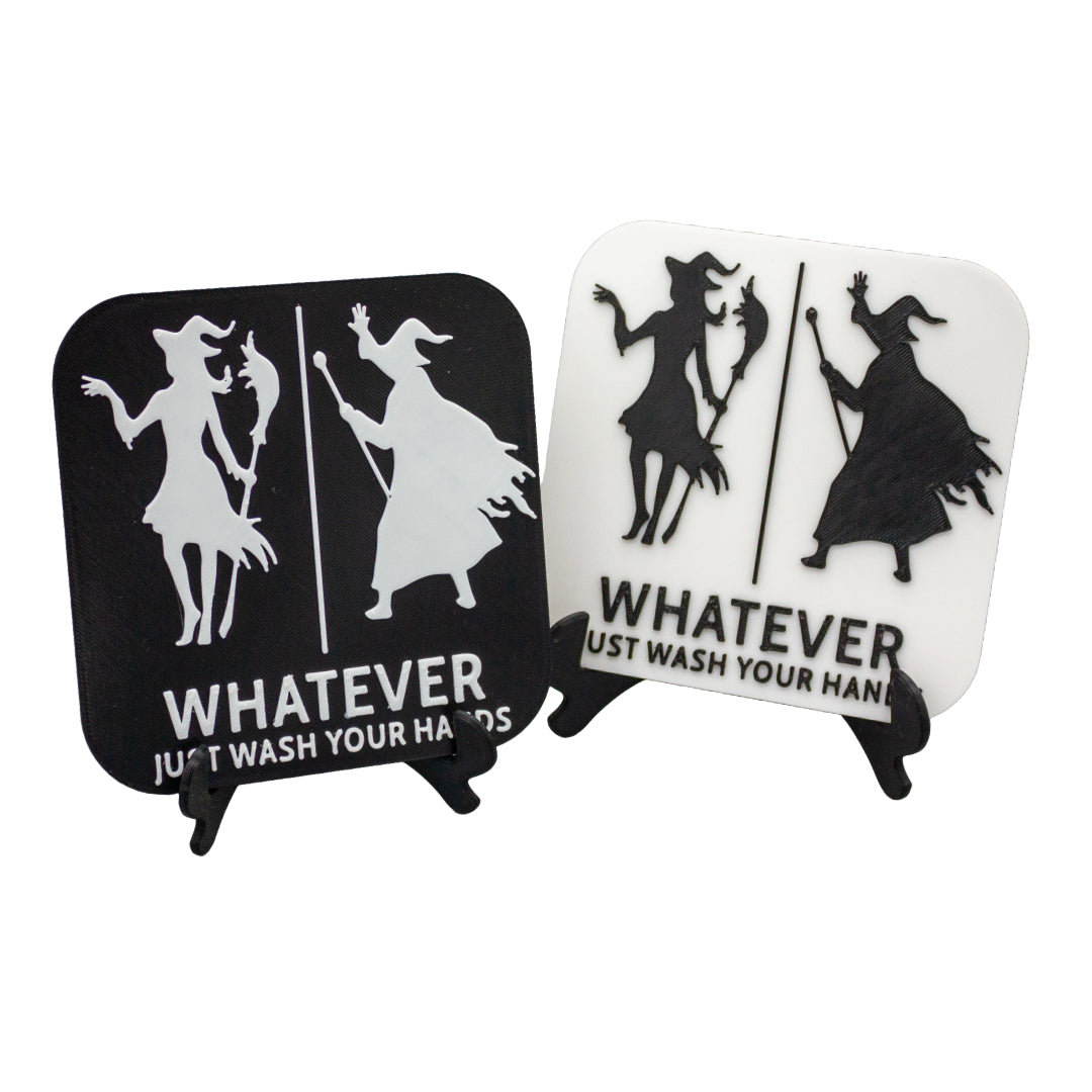 Funny Witch And Wizard Restroom Door Sign, Bathroom Decor for Nautical, Witch, Wizard, Wall Decor