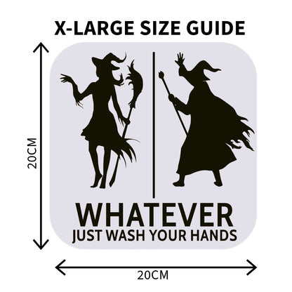 Funny Witch And Wizard Restroom Door Sign, Bathroom Decor for Nautical, Witch, Wizard, Wall Decor