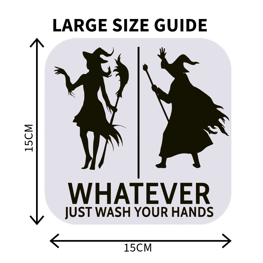 Funny Witch And Wizard Restroom Door Sign, Bathroom Decor for Nautical, Witch, Wizard, Wall Decor