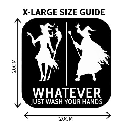 Funny Witch And Wizard Restroom Door Sign, Bathroom Decor for Nautical, Witch, Wizard, Wall Decor