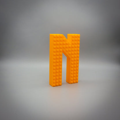 Custom Bricks Compatible Letters & Numbers: Custom Names in Various Colors - SignKraft3D