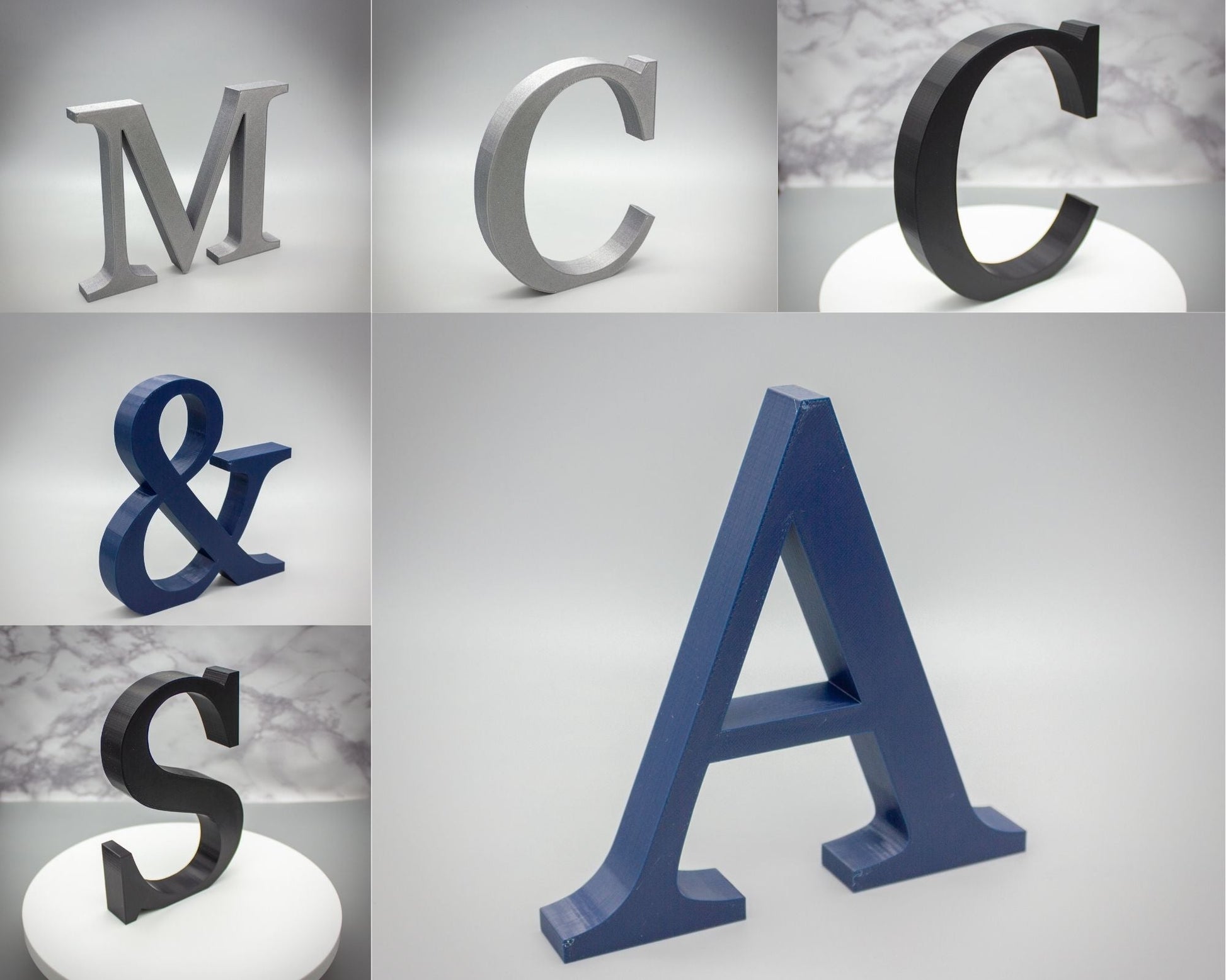 Custom Nursery Decor Letters: Navy, Pastel or Glitter Decor - SignKraft3D