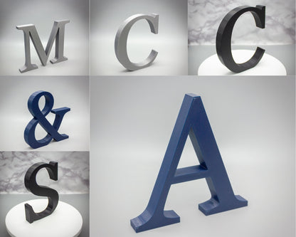 Custom Nursery Decor Letters: Navy, Pastel or Glitter Decor - SignKraft3D