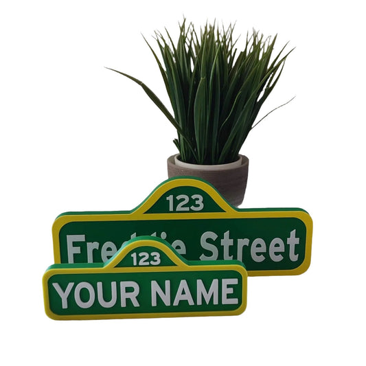 Custom Street Sign Desk Name Plate, Personalised Kids Room Decor, Home Decor - SignKraft3D