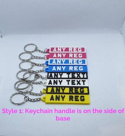 Custom UK Car Number Plate Keyring for Car Fans and Fleets - SignKraft3D