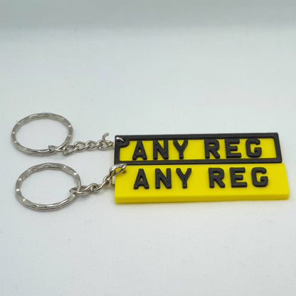 Custom UK Car Number Plate Keyring for Car Fans and Fleets - SignKraft3D