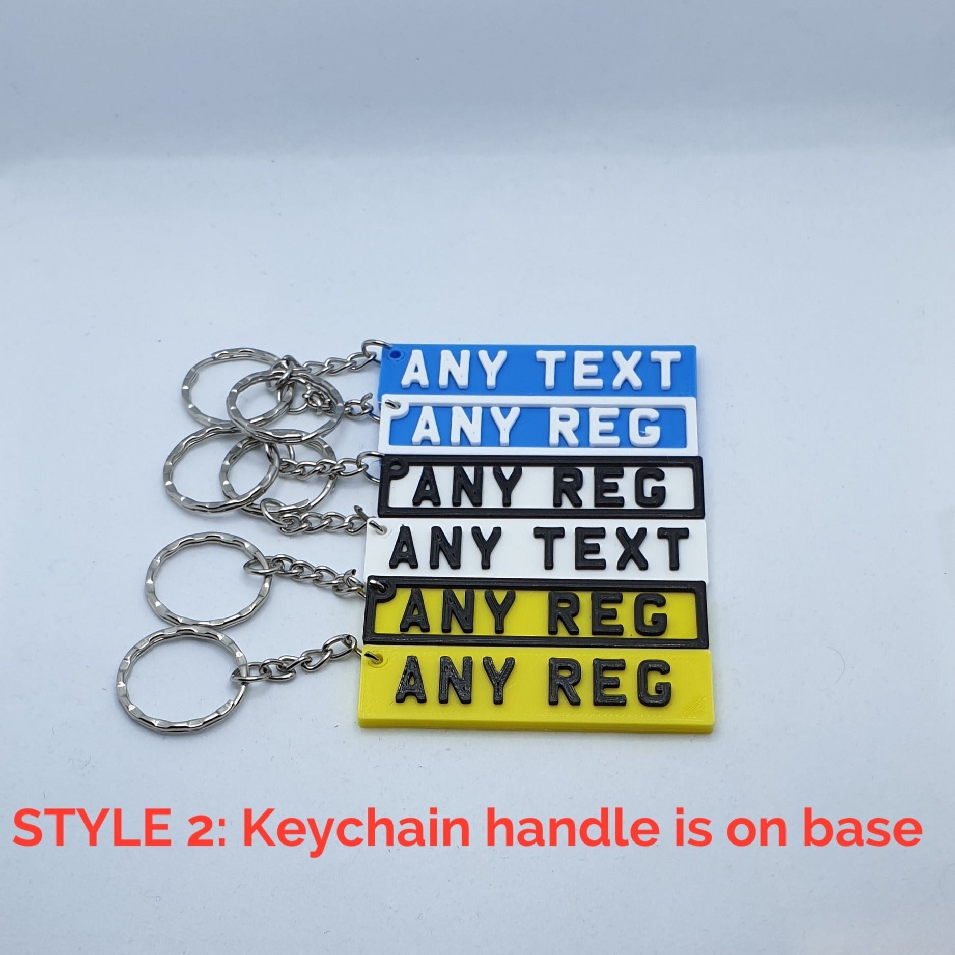 Custom UK Car Number Plate Keyring for Car Fans and Fleets - SignKraft3D