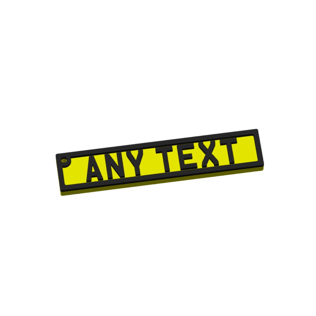 Custom UK Reg Plate, Custom Car Keychain, New Driver Gift for Him, Garage Fleet ID Tag, Petrolhead Stocking Stuffer (Copy) - SignKraft3D