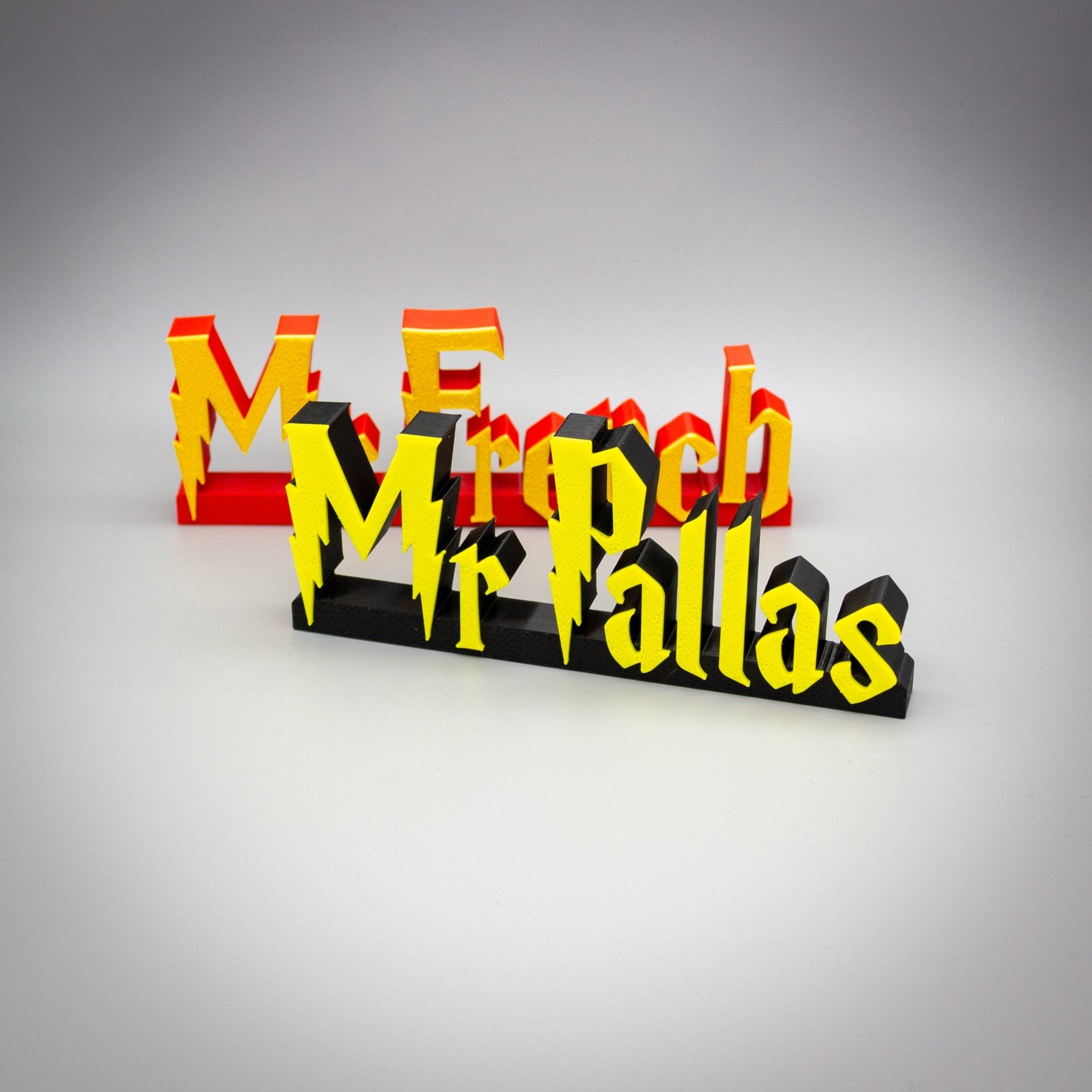 Custom Wizard Name Plate, Teacher Sign, Desk Name Plaque, Personalised Gift - SignKraft3D