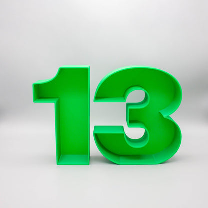 Customisable 12 Inch Large Fillable Block Letters - SignKraft3D