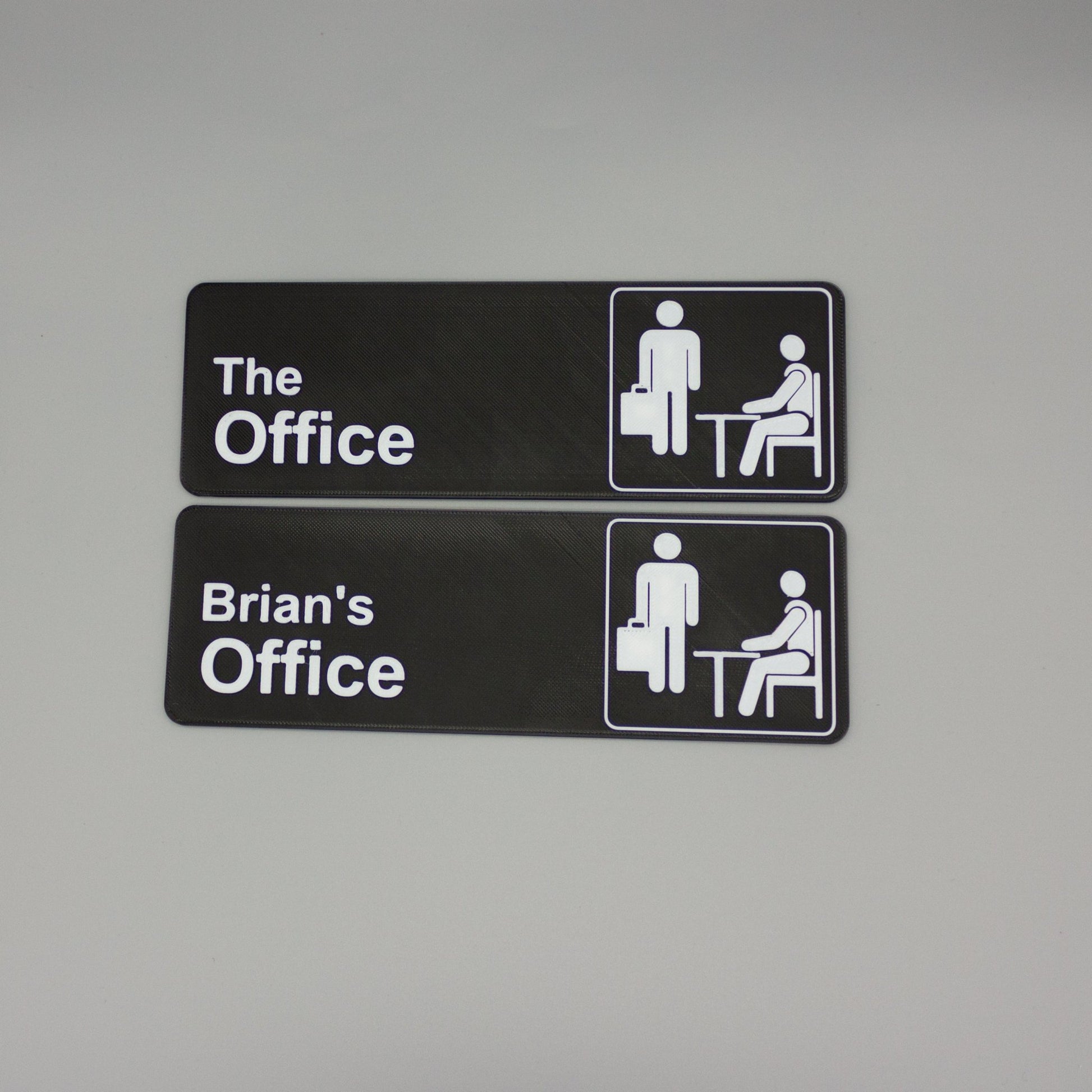 Customisable The Office TV Show Style Sign for any room or desk, Customisable Text and logo - SignKraft3D