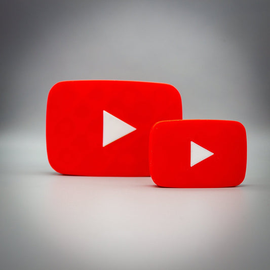 Decorative YouTube Play Button Sign for YouTube Enthusiasts - SignKraft3D