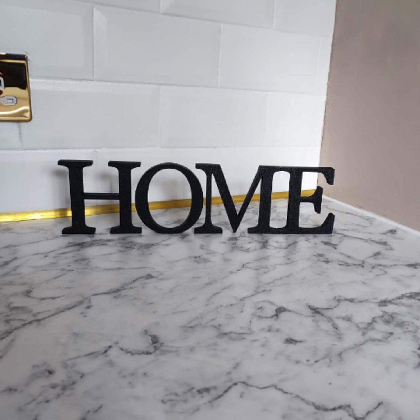 Elegant HOME Decorative Letters: Metallic, Pastel & Glitter Home Decor - SignKraft3D