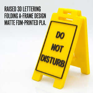 Features of the Do Not Disturb personalised mini floor sign
