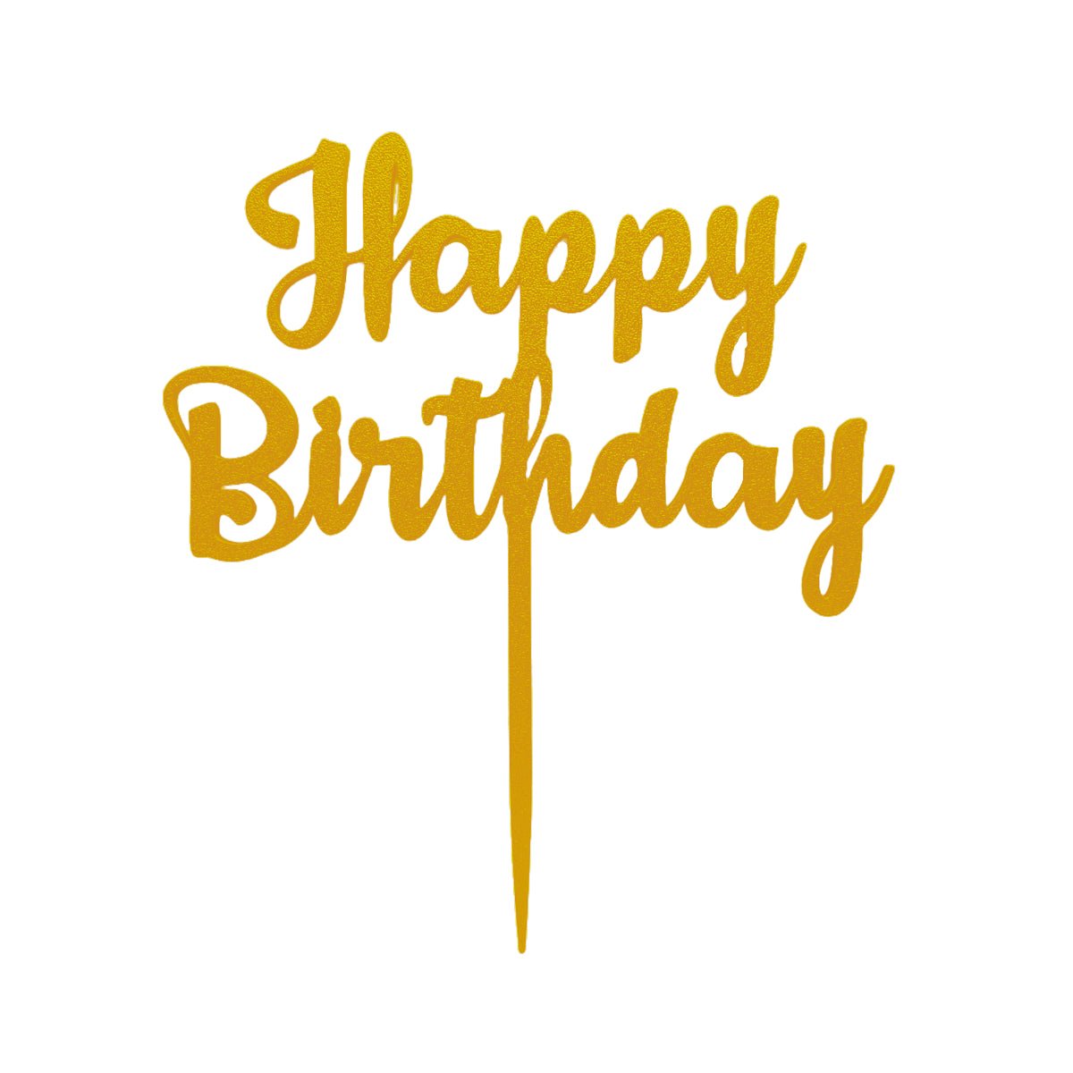 Happy Birthday Cake Topper, Party Theme, Custom Birthday Decoration, Black, Pink, Gold, Silver, Copper - SignKraft3D