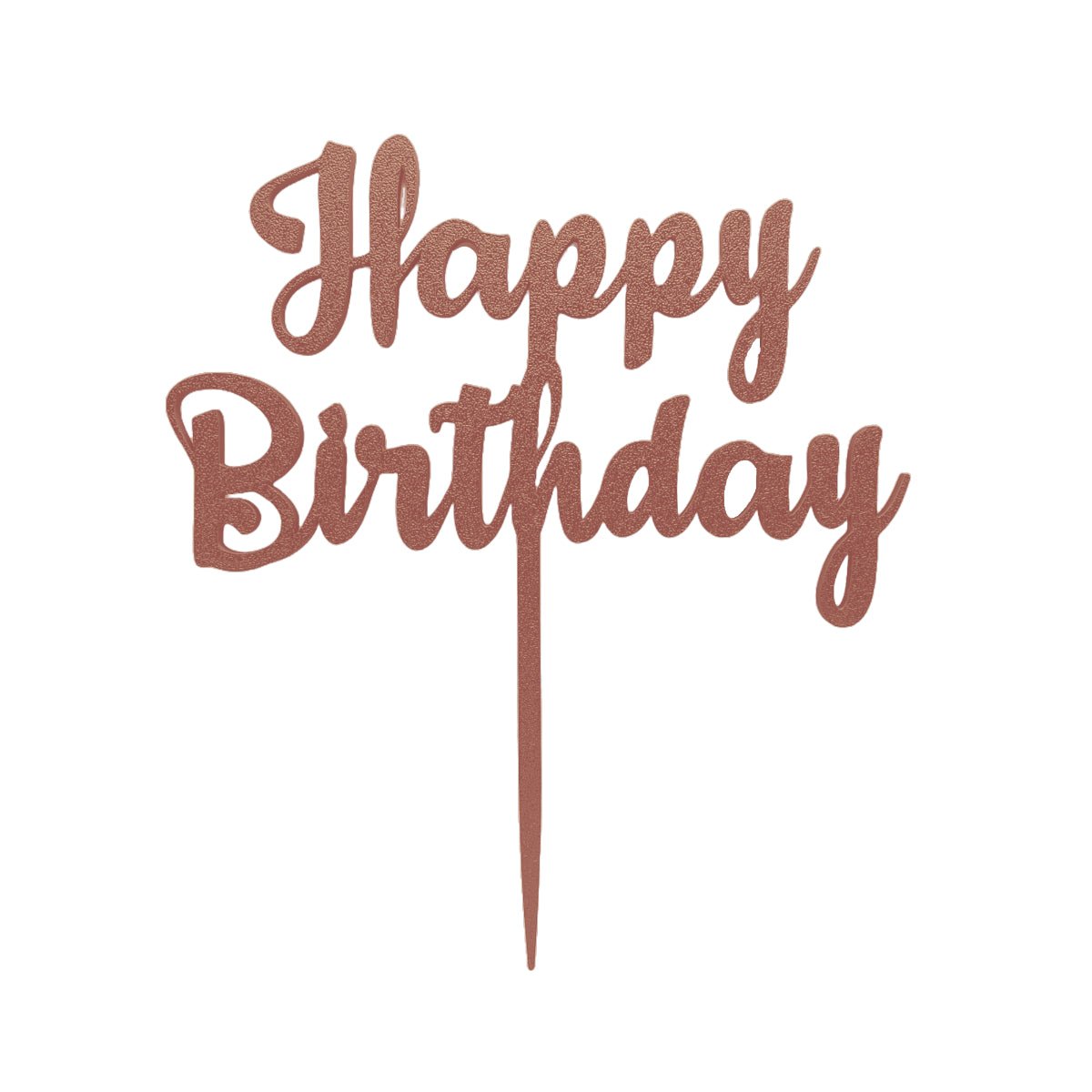 Happy Birthday Cake Topper, Party Theme, Custom Birthday Decoration, Black, Pink, Gold, Silver, Copper - SignKraft3D