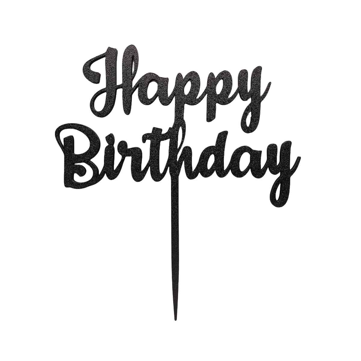 Happy Birthday Cake Topper, Party Theme, Custom Birthday Decoration, Black, Pink, Gold, Silver, Copper - SignKraft3D