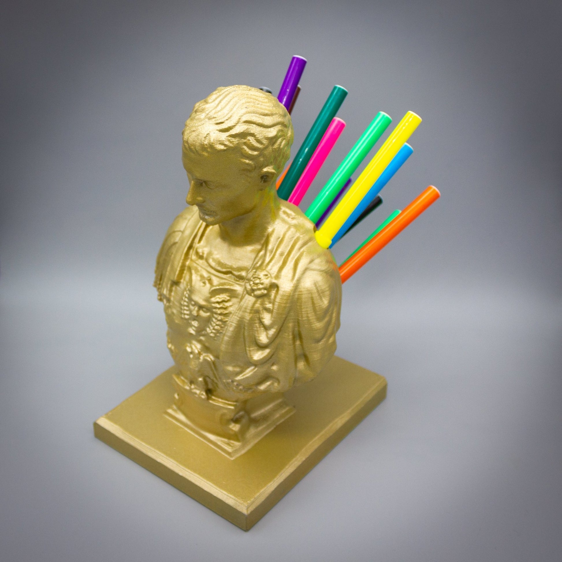 Julius Caesar Pencil Holder, Unique Pen Holder, Teacher Gift, Desk Organiser - SignKraft3D