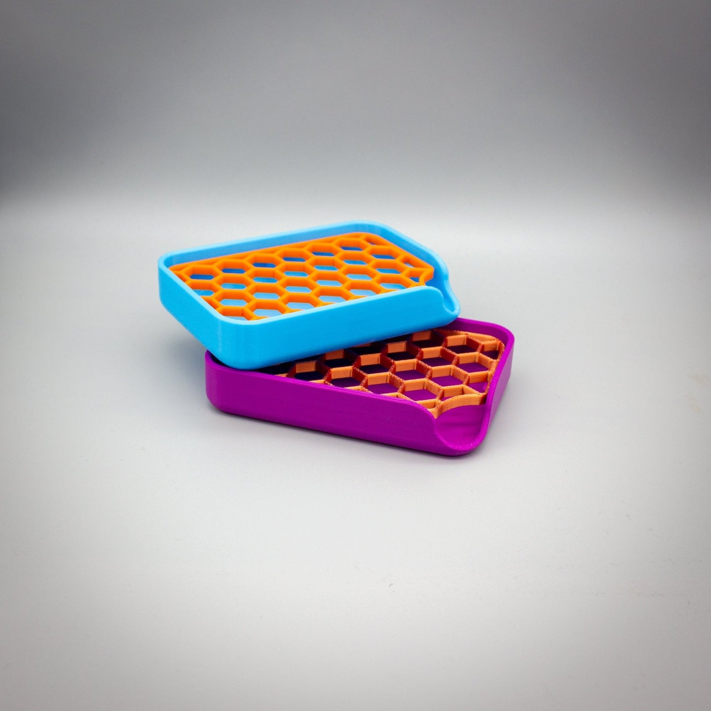 Modern Honeycomb Soap Dish: Vibrant Colors Bathroom Essential - SignKraft3D