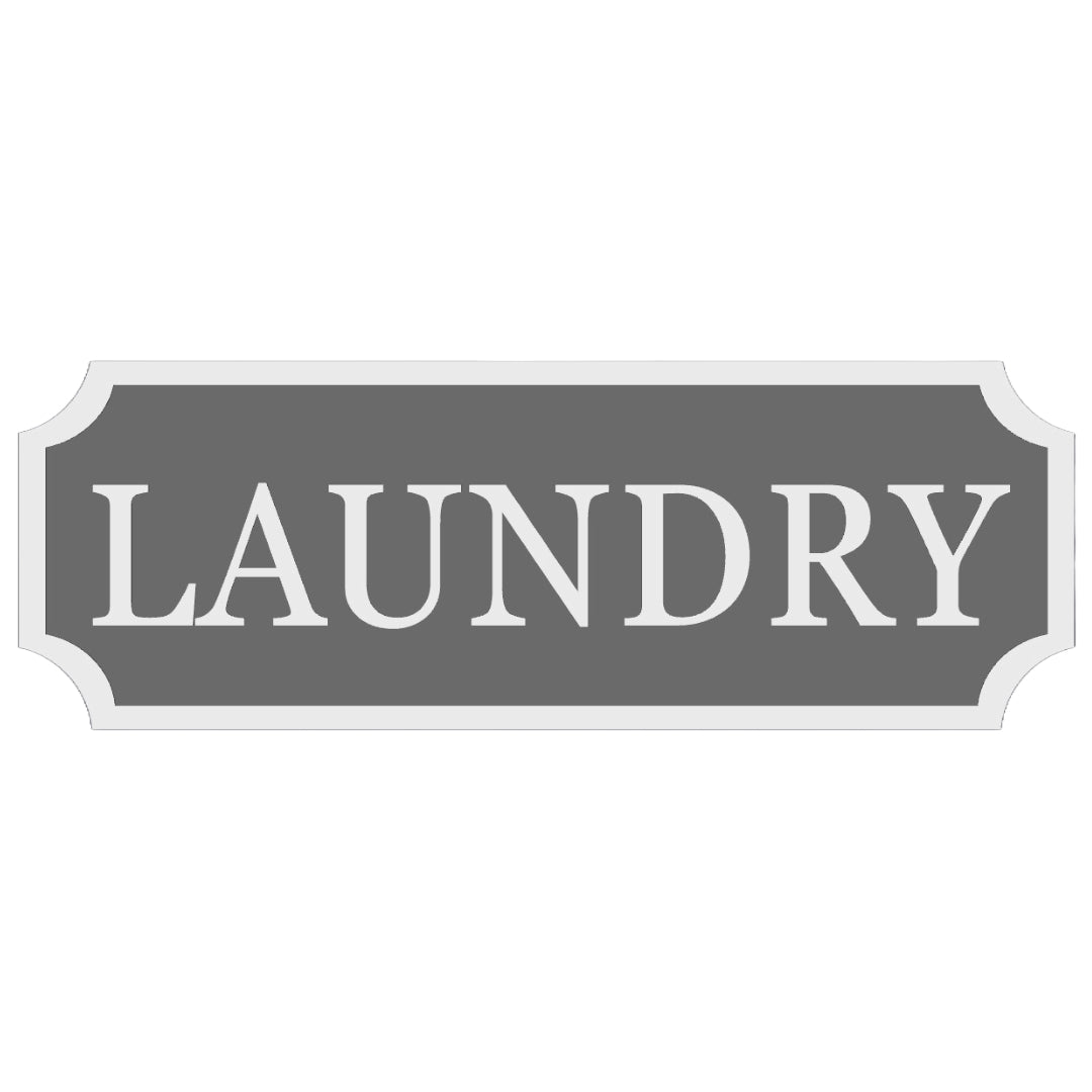 Modern Laundry Sign: Custom Wall Plaque for Laundry Areas, Utility Sign - SignKraft3D