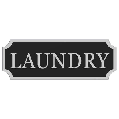 Modern Laundry Sign: Custom Wall Plaque for Laundry Areas, Utility Sign - SignKraft3D