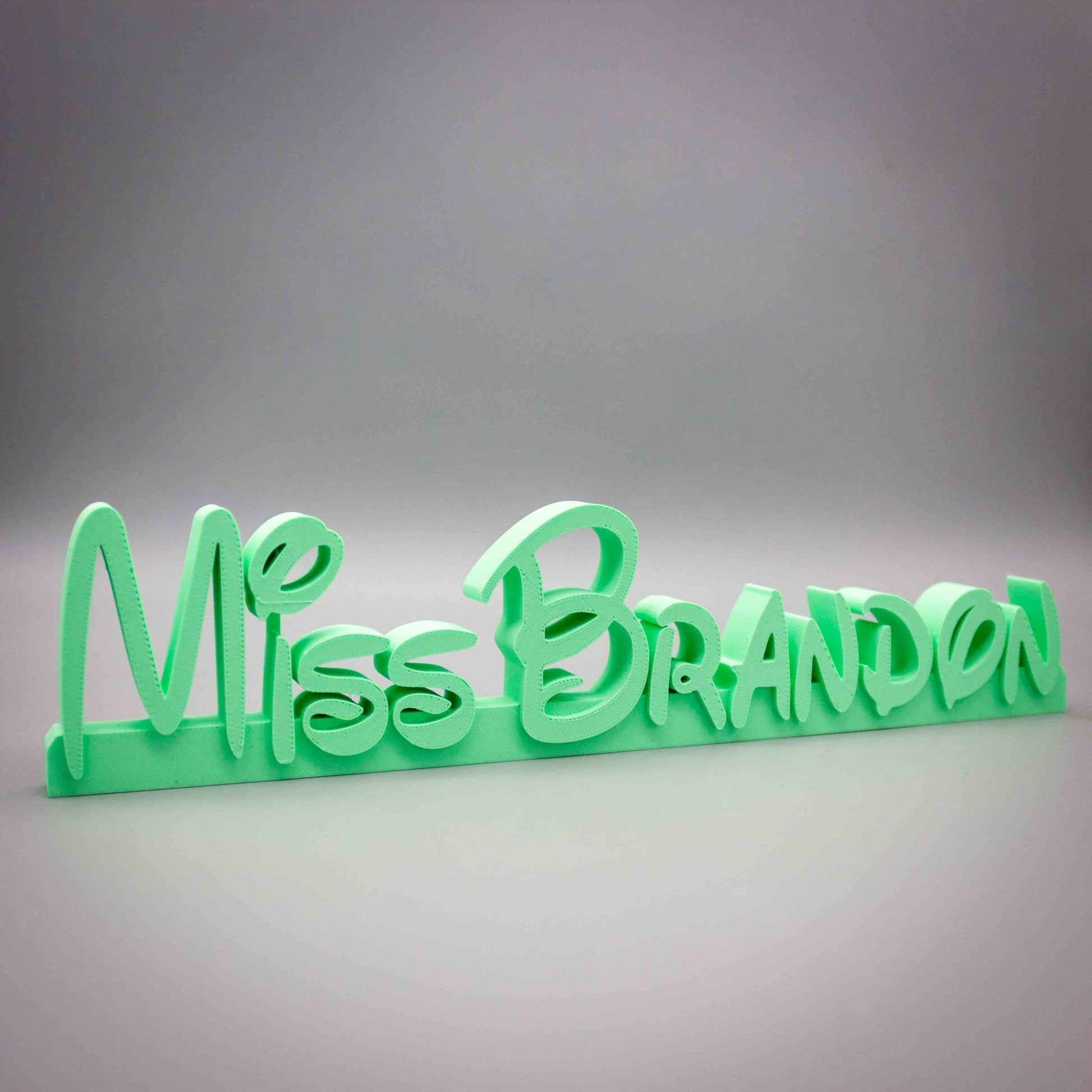 Personalised Custom Desk Name Plate - Custom Name Plate for Office & Teachers - SignKraft3D