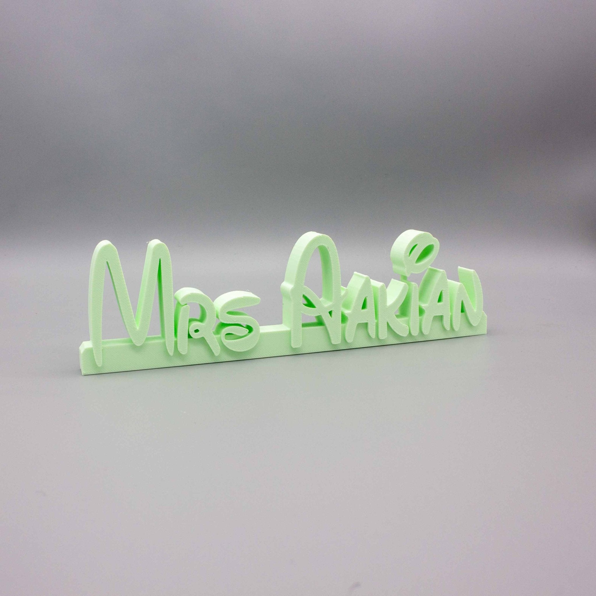 Personalised Custom Desk Name Plate - Custom Name Plate for Office & Teachers - SignKraft3D