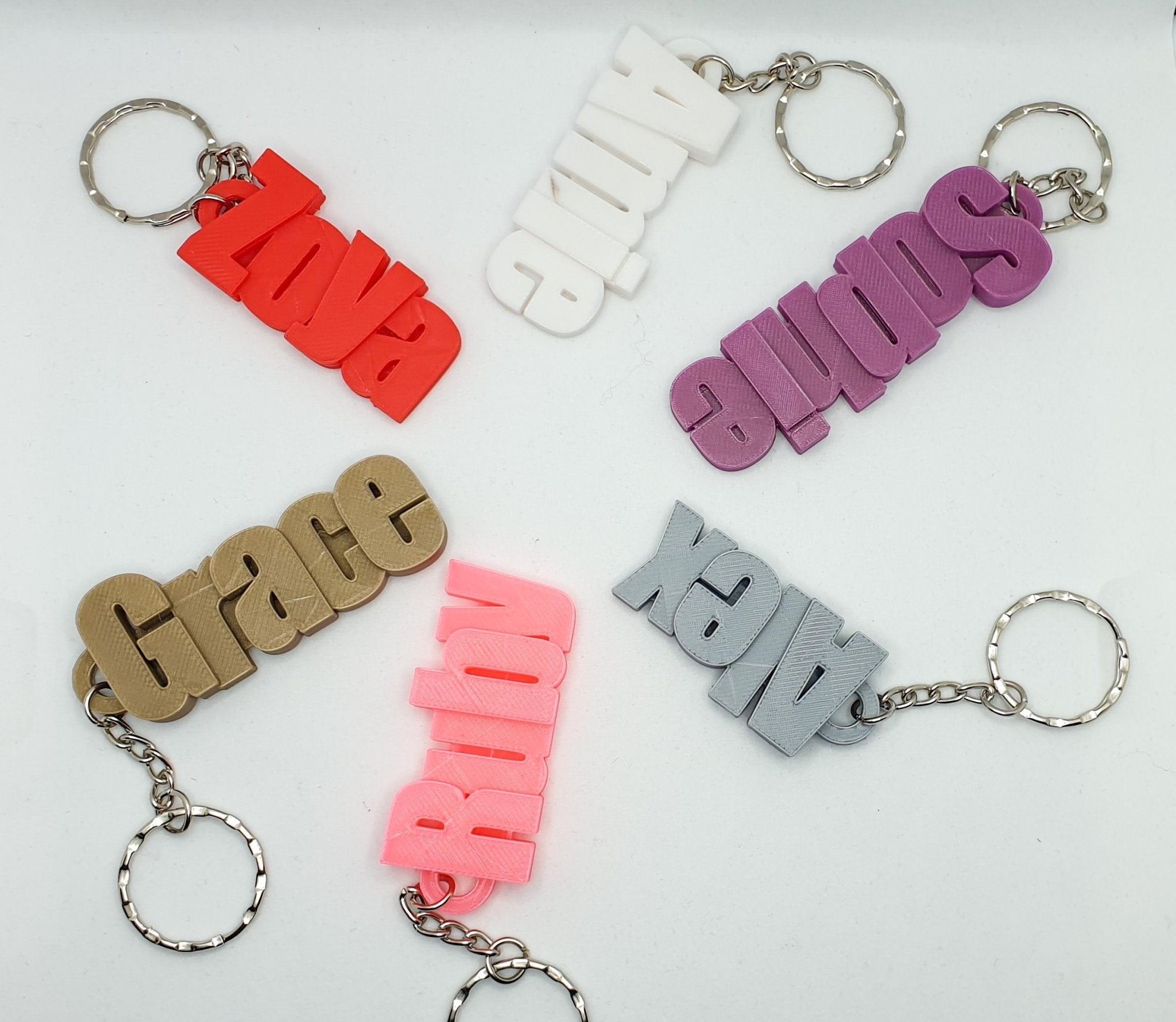 Personalised Keyring for Gifts and School Bag Tags - SignKraft3D