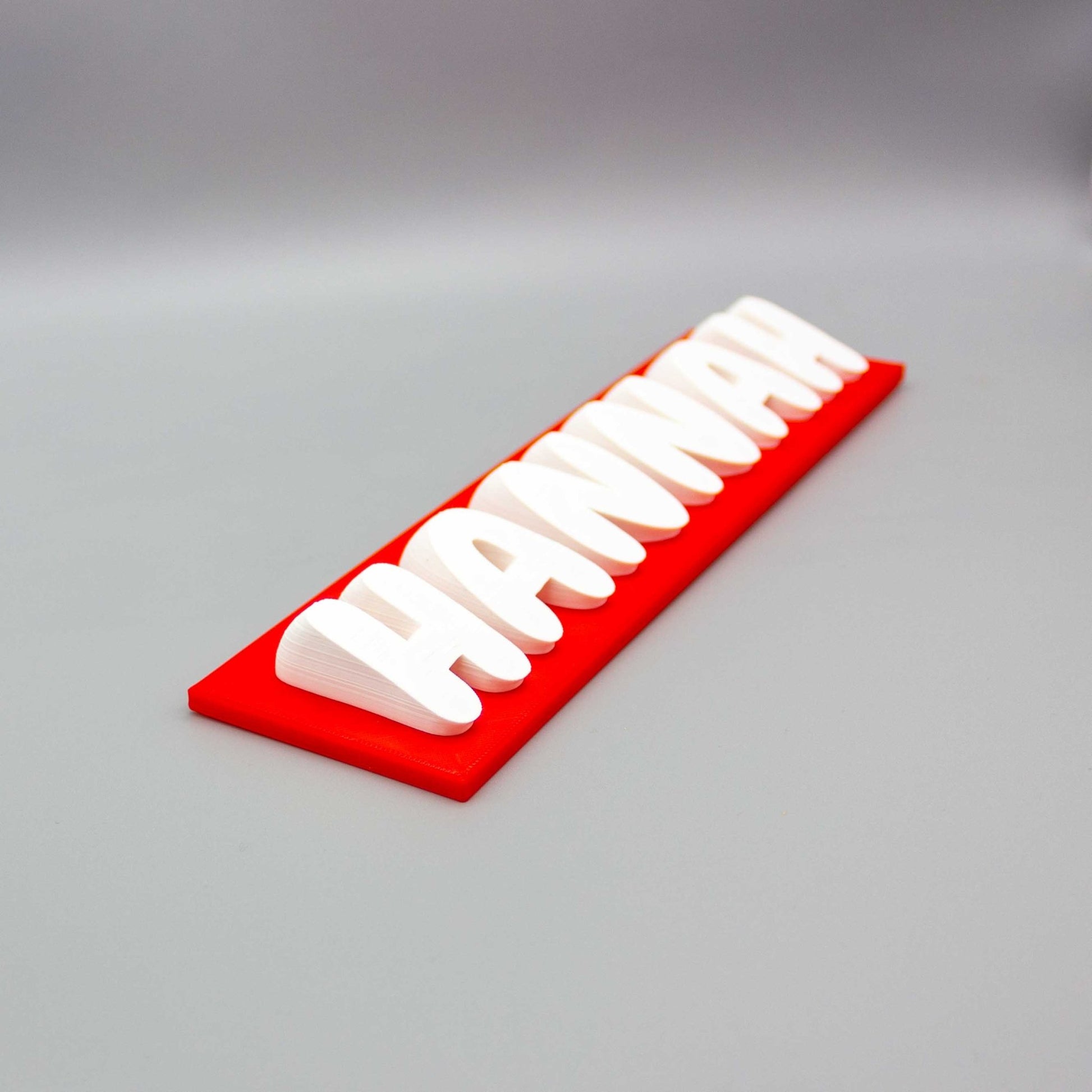 Personalised Sweeping Dual Color Name Plate for Fun and Unique Gifts - SignKraft3D