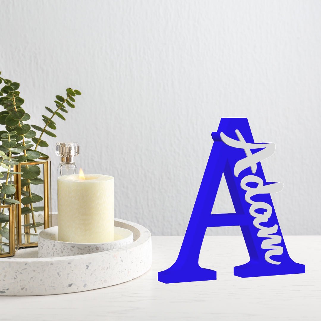 Personalized 8 - Inch Free Standing 3D Letters & Numbers: Custom Home & Event Decor - SignKraft3D