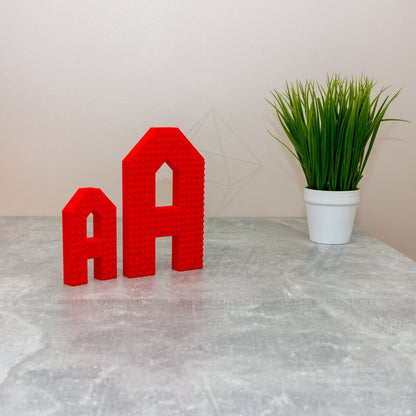 Personalized Bricks Compatible Letters & Numbers: Custom Names in Various Colors - SignKraft3D