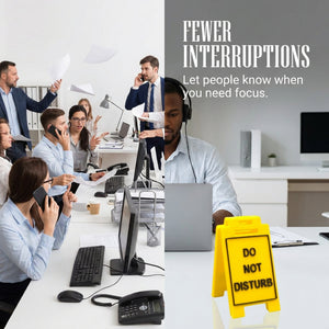 Do Not Disturb desk sign helping reduce workplace interruptions