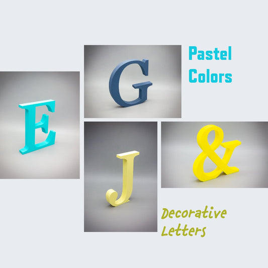 Whimsical Decorative Party Custom Letters: Colorful Affirmation or Birthday Decor - SignKraft3D
