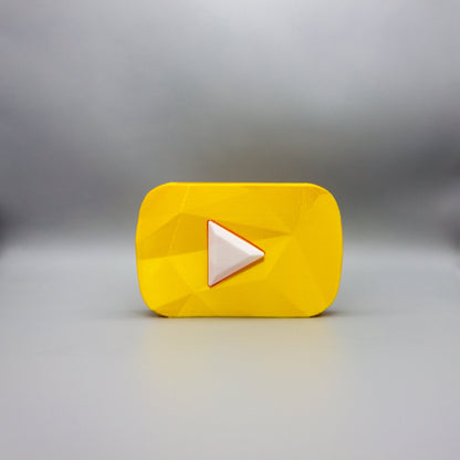 YouTube Diamond Play Button Replica, Vlogger or Youtube Channel Award - SignKraft3D